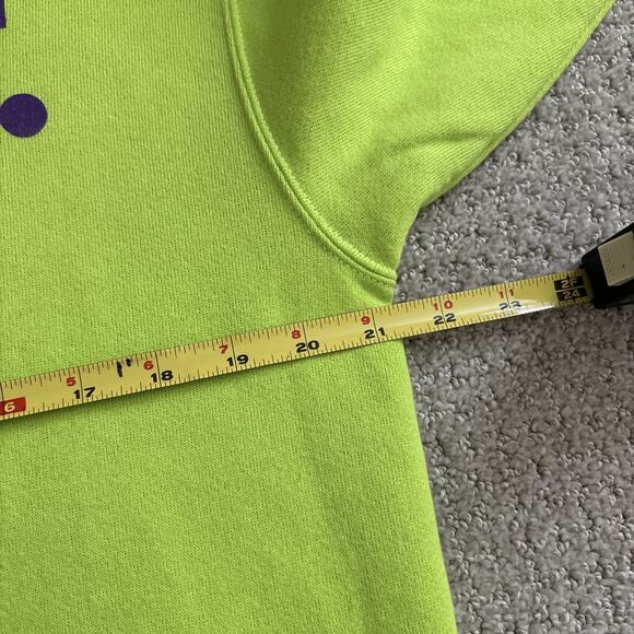 Nike Vintage Sweatshirt Just Do It Swoosh Fleece Pullover Green Made In USA Sz S - Picture 6 of 8